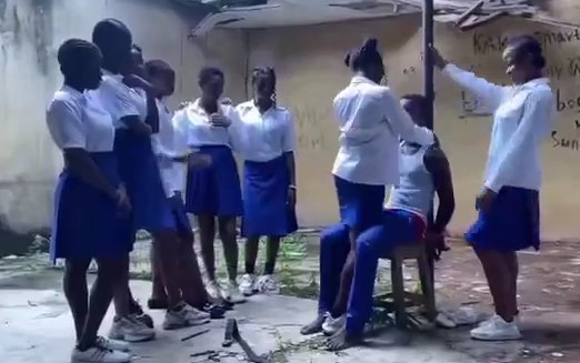 SHS Student Orgy Party In School Uniform