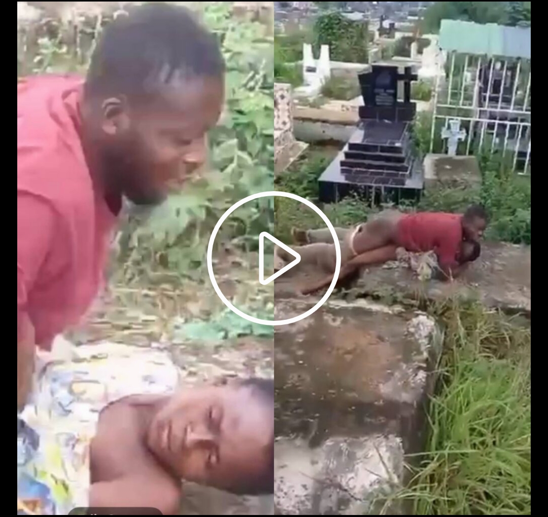 Naija viral leak sextape- yahoo boy caught fucking lady in cemetery
